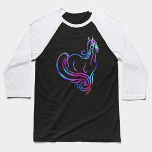 Colorful Horse Baseball T-Shirt